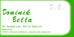 dominik bella business card